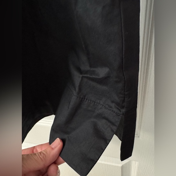 Old Navy Mini Swing Shirt Dress in Black 100% Cotton Large Tall - Picture 4 of 12